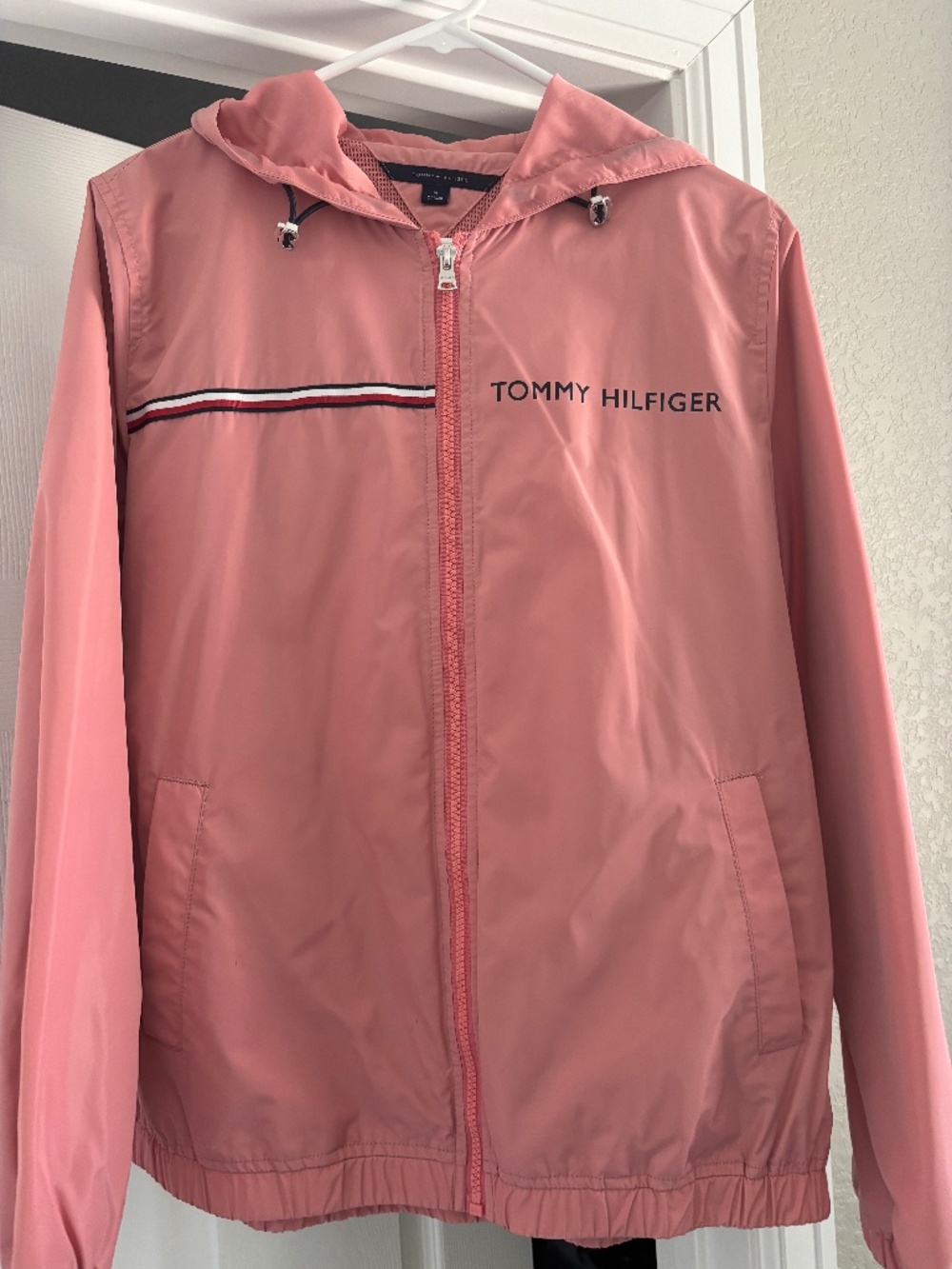 Tommy Hilfiger Pink Lightweight Windbreaker Jacket
